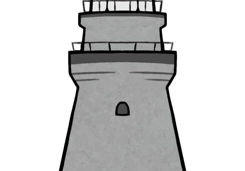 Simple lighthouse drawing