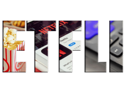 Netflix streaming and snacks concept