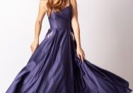Elegant dress with playful twirl motion