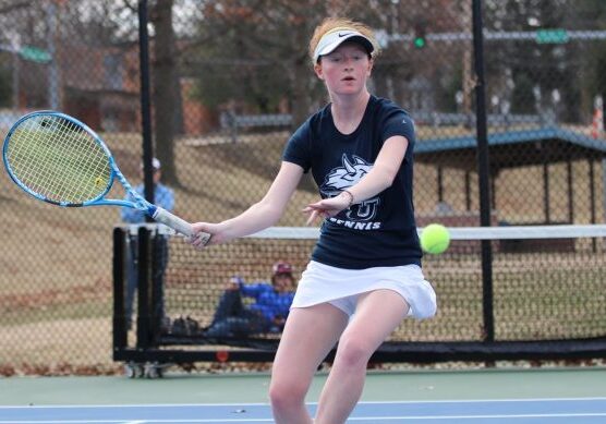Athlete preparing for a forehand swing